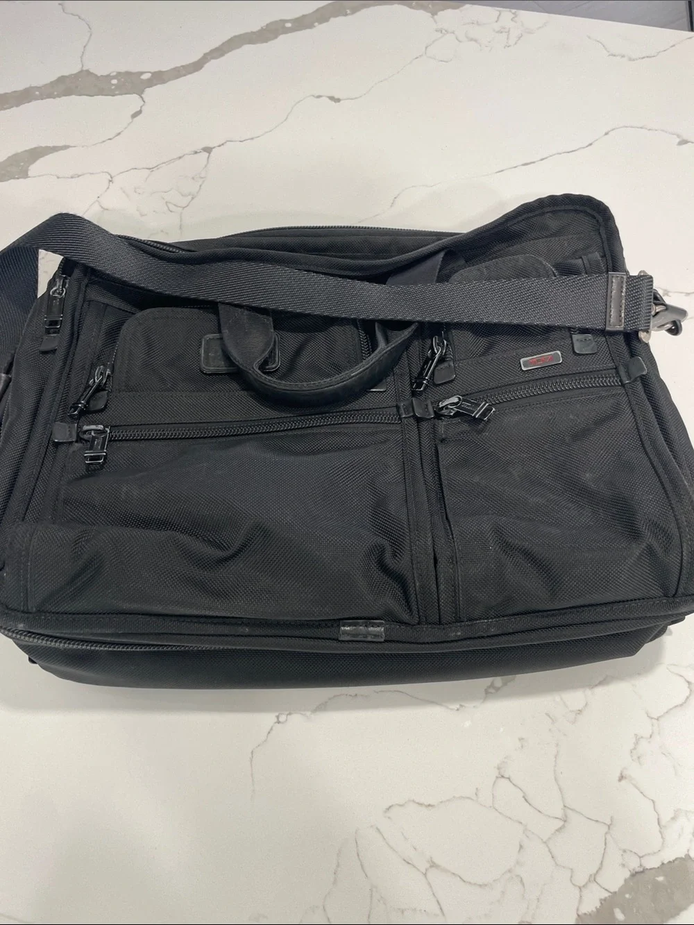 Black Men's TUMI Professional Laptop Briefcase